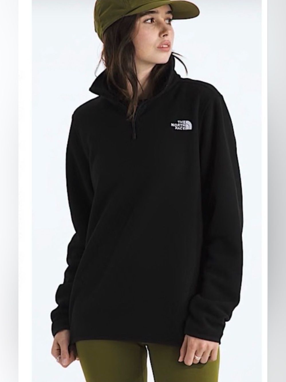 The North Face Jacket Black Pullover Glacier Fleece 1/4-Zip large activewear